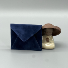 Конверт розміру С6 з оксамитового паперу Синій